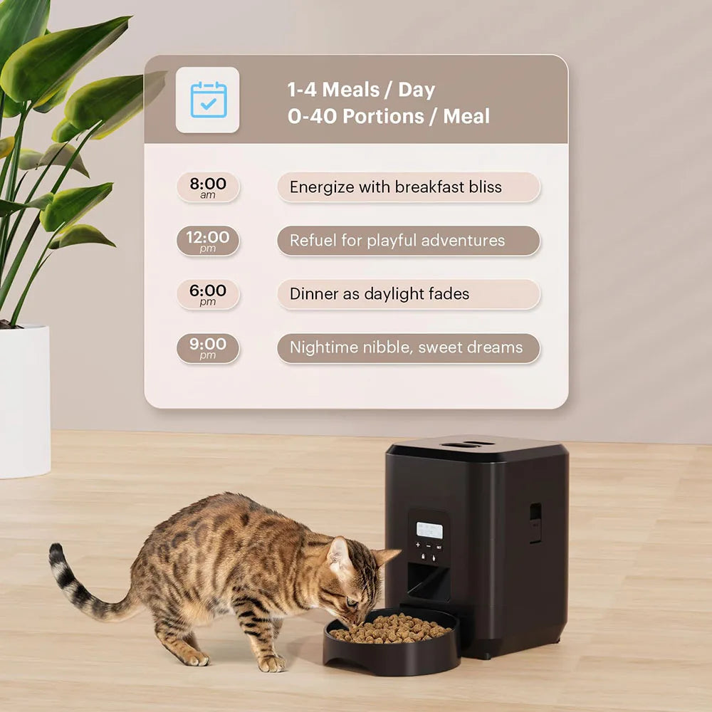 Smart Pet Feeder Automatic 2L: Timed Quantitative Dispenser